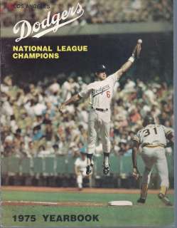 1975 Los Angeles Dodgers Baseball Yearbook Steve Garvey  