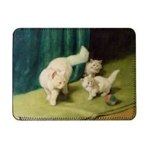  White Persian Cat with Two Kittens by   iPad Cover 