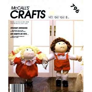  McCalls 796 Crafts Sewing Pattern Soft Sculpture Doll 
