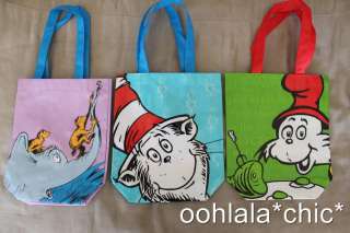 DR. SEUSS Suess Reusable Mini Party Tote Lunch Gift Bag  