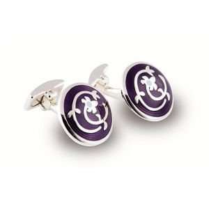  Purple Floral Cufflinks