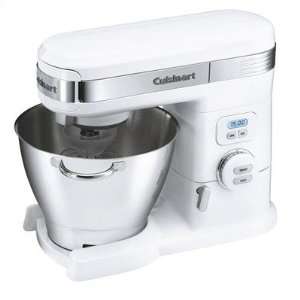  5.5 Quart Stand Mixer in White with Optional Attachments 