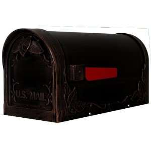  Floral Curbside Mailbox, Black 