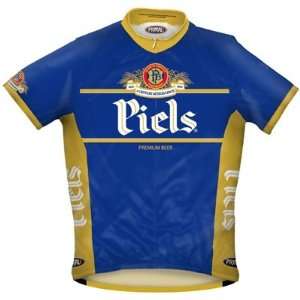  Primal Wear Mens Pabst Piels Beer Short Sleeve Cycling Jersey 