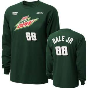  Dale Earnhardt Jr. Diet Mountain Dew Long Sleeve T Shirt Dale 