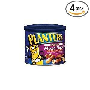 Planters Mixed Nuts, Unsalted, 10.3 Ounce (Pack of 4)  