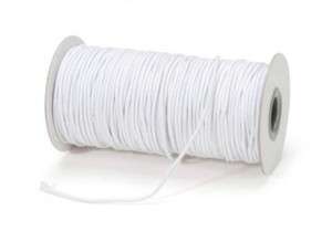 70 + Yds White Elastic Cord 2mm Round Roll Crafting  