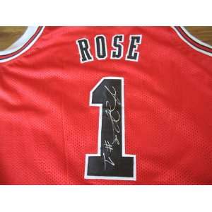  DERRICK ROSE Chicago Bulls Signed Autographed Jersey 