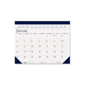 Desk Pad Calendar, Perf. Top, Jan Dec, 22x17, Gray/Blue Qty12 