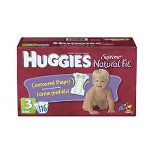    Huggies Supreme Natural Fit Diapers Size 3