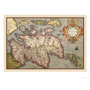   Giclee Poster Print by Abraham Ortelius, 24x18