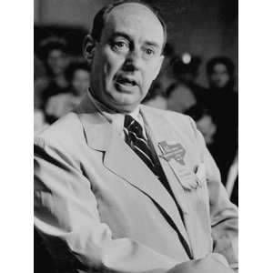 Governor Adlai Stevenson Attending the Governors Conference Stretched 