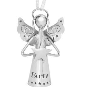  Angel Bell Faith 4in Sivertone   Regal Art #20094