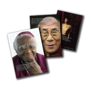  Aung San Suu Kyi, Dalai Lama, Desmond Tutu poster set 