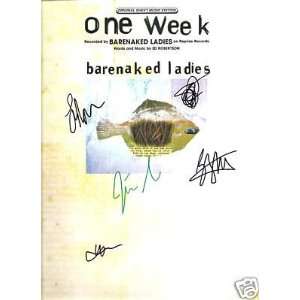  Sheet Music One Week Barenaked Ladies 90 