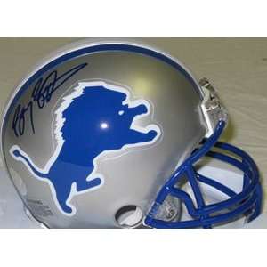 Barry Sanders Signed Detroit Lions Riddell Replica Mini Helmet