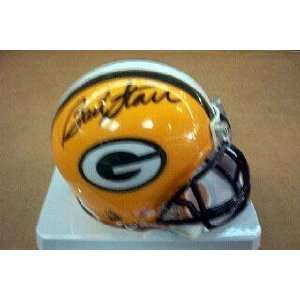 Bart Starr Autographed Mini Helmet   Autographed NFL Mini Helmets