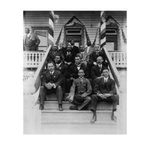 Booker T. Washington, Second Row, Center, with His Associates at 