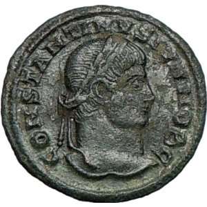 CONSTANTINE II Jr. as Caesar 328AD Authentic Ancient Roman Coin Camp 