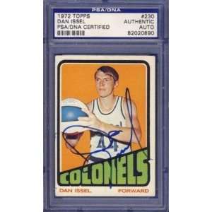  1972 Topps DAN ISSEL Signed Card PSA/DNA COLONELS   Signed 