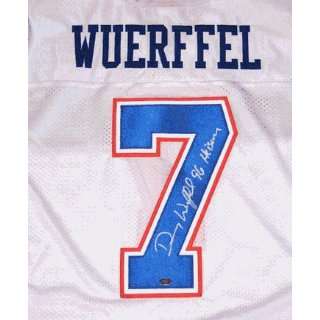 Danny Wuerffel   Autographed Florida Gators , White Russell Official 
