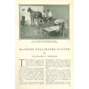  1911 James M Dennis Machine to Pollinate Clover Farming 