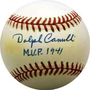  Dolph Camilli Autographed Baseball   with MVP 1941 