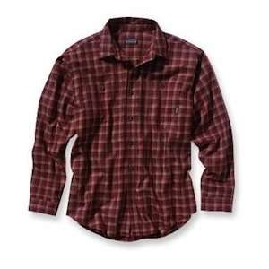   Pima Cotton Long Sleeve Shirt Earl/Dark Ruby (L)