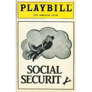 Playbill Social Security, Ethel Barrymore Theatre, September 1986 