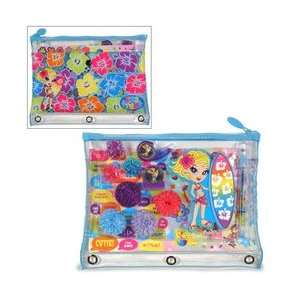 Lisa Frank Stuffed Pencil Pouch Surf Girl Toys & Games