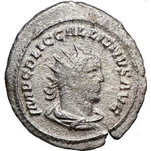 GALLIENUS & VALERIAN 255AD Rare Authentic Genuine Ancient Silver Roman 