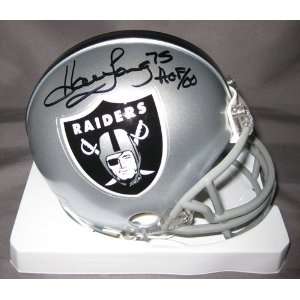 Howie Long Autographed/Hand Signed Raiders Mini Helmet