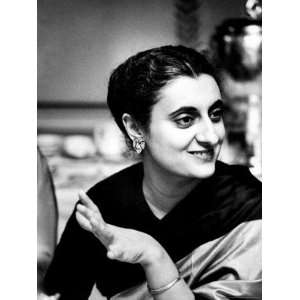 Daughter of Indian Pm Jawaharlal Nehru, Indira Gandhi, During Visit 
