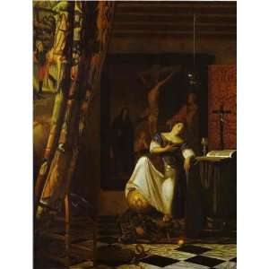  Hand Made Oil Reproduction   Jan Vermeer   24 x 32 inches 