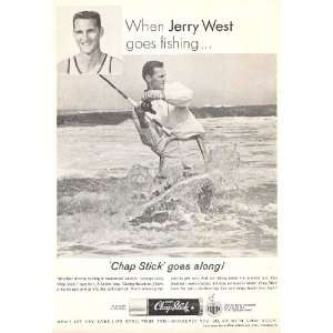 Jerry West NBA Legend 1965 Original Advertisement for Fleets Chap 