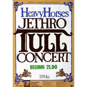 Jethro Tull   Heavy Horses 1978   CONCERT   POSTER from GERMANY