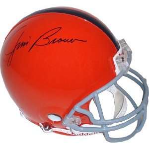 Jim Brown Autographed Helmet   Authentic   Autographed NFL Helmets