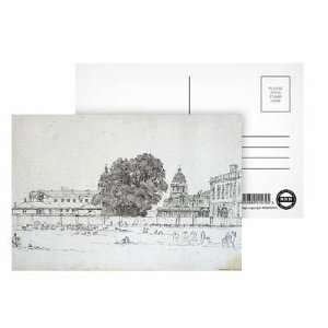  Greenwich Hospital (ink & wash on paper) by John Glover 