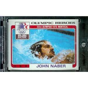 1984 Topps M&M John Naber Swimming Olympic Heroes Trading Card   Mint 