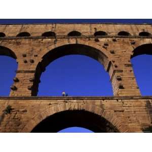Roman Aqueduct, Pont Du Gard, Near Nimes, Languedoc, France Premium 