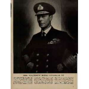 His Majesty King George VI by LIFE Photographer Karsh 