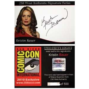 Kristin Bauer Autograph Trading Card   True Bloods Pam