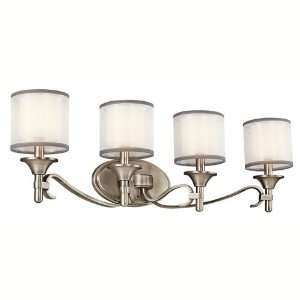 Lacey Collection 4 Light 31ö Antique Pewter Bath Vanity Fixture with 