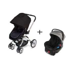  JJ Cole Broadway Stroller WITH Newport Car Seat in Drops 