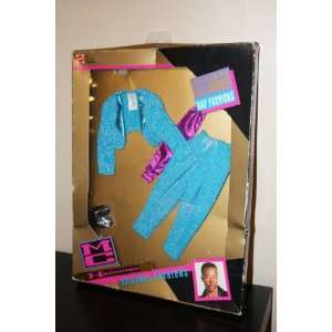 MC Hammer Original Rap Fashions Outfit Blue and Purple Sparkley Outfit 