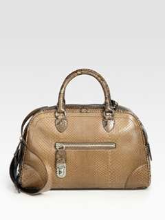 Marc Jacobs   Venetia Small Mixed Python Embossed Bowler Bag