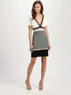 Missoni   V Neck Color Block Dress    