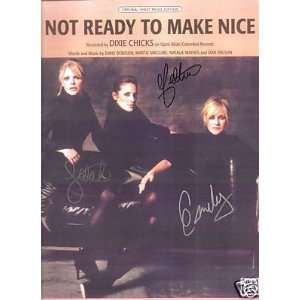  Sheet Music Not Ready To Make Nice Dixie Chicks 91 