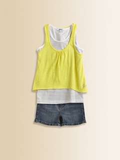DKNY   Toddlers & Little Girls Layered Wave Tank Top