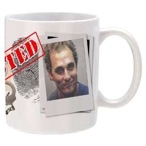Matthew McConaughey Mug Shot Collectible Mug